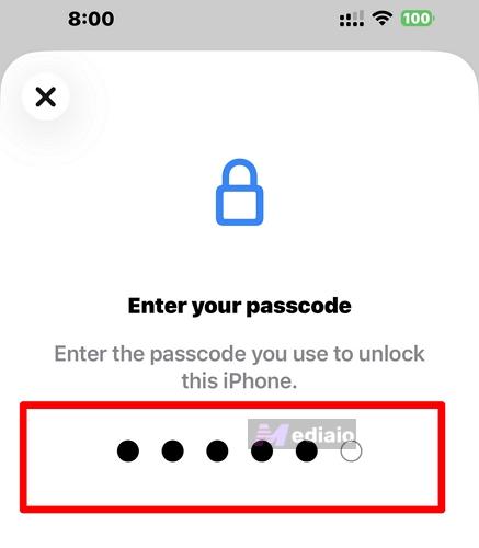enter passcode | Download Apps with Face ID