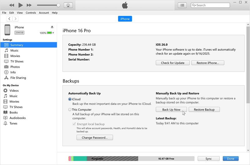 Check Your Last Computer Backup on PC