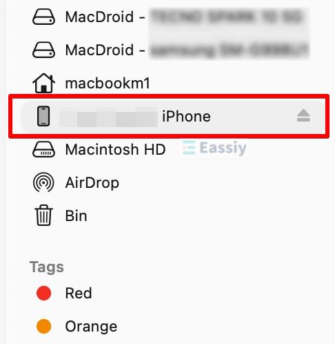 open Finder | Turn Off Screen Distance Without Passcode