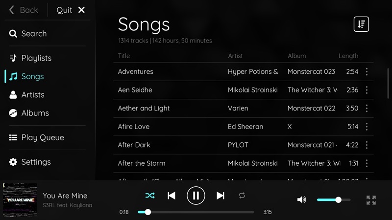 choose music files | Play Spotify on Nintendo Switch