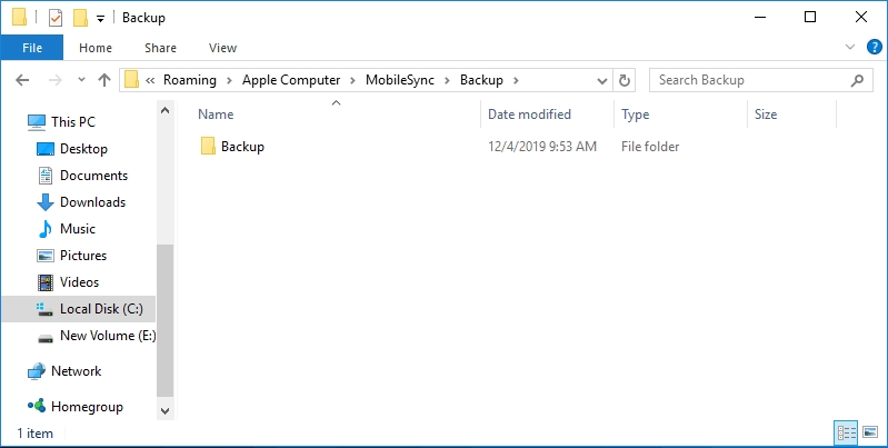 Check the Last Computer Backup on Windows