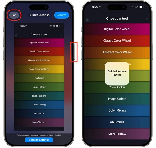 Guided Access Ended | Lock Screen on iPhone from Touch
