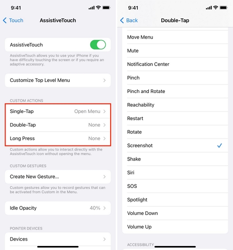 reboot iPhone with AssistiveTouch | Lock Screen on iPhone from Touch