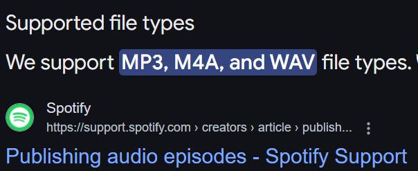 platform availability | M4A vs MP3