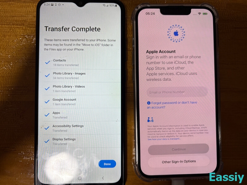 Finish the rest of the standard setup steps on your iPhone