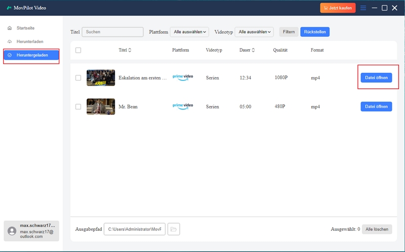 Filme auf dem PC mit Eassiy | record movies on PC