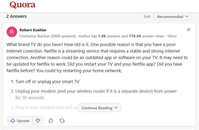 full of such comments | netflix not working