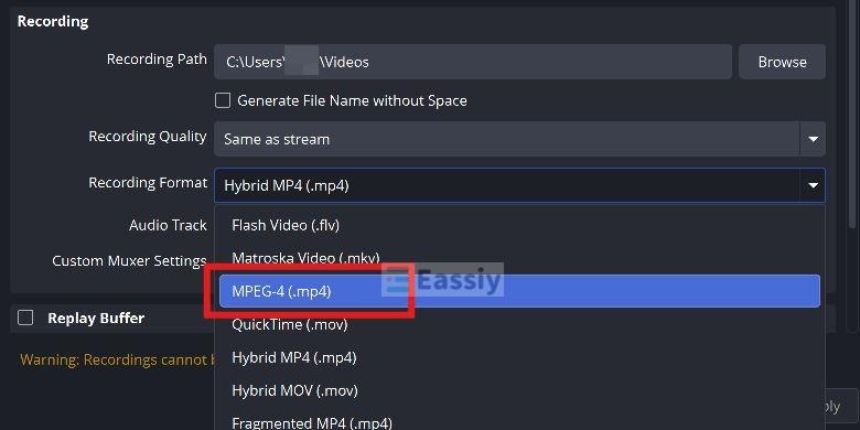 hit Stop Recording | Where Does OBS Save Recordings