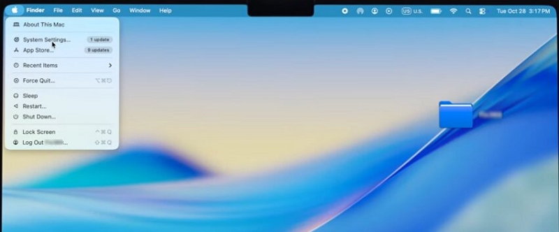 open System Settings | Unlock Mac with iPhone