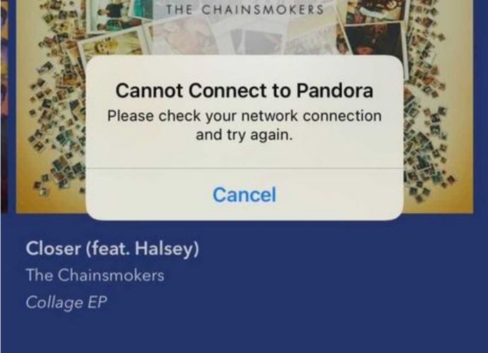 Check Network Connection | Pandora Not Working