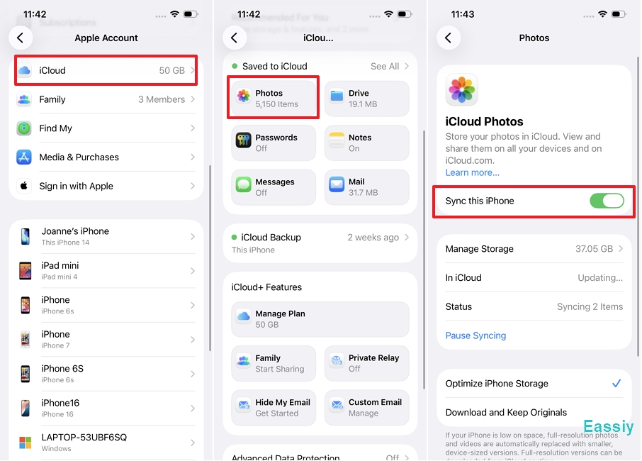 Temporarily Stop Syncing Photos on iPhone