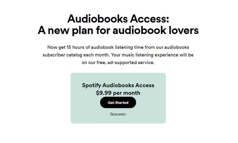 Audiobooks Access plan | Play and Download Audiobooks from Spotify