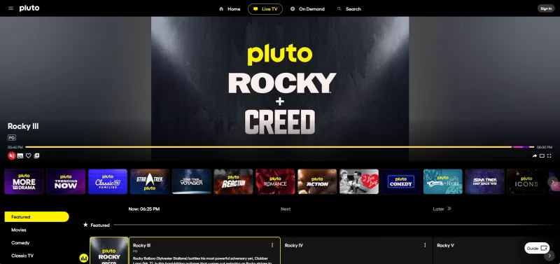 Pluto TV | hdtoday.cc