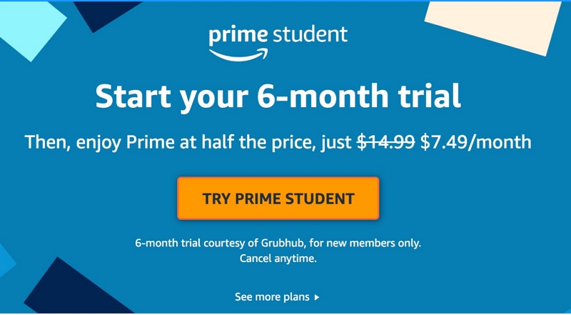 Longer Free Trial | amazon prime student discount
