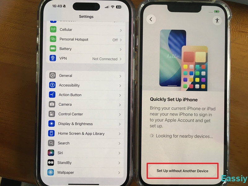 Set Up Without Another Device