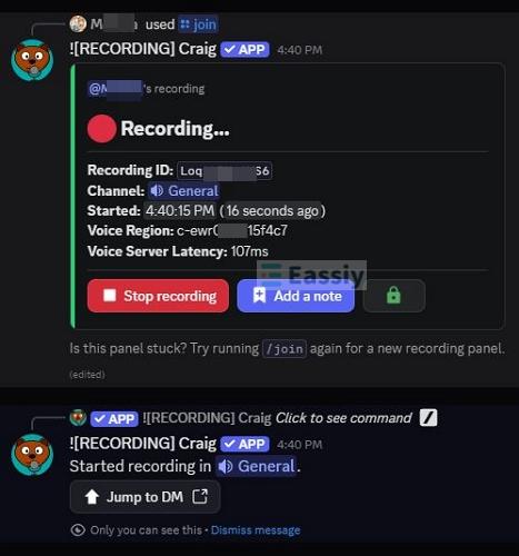 now recording message | Record Discord Audio