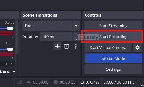 click Start Recording | Record Discord Audio