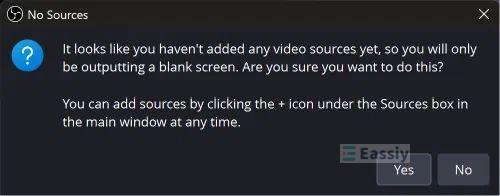 click Yes | Record Discord Audio