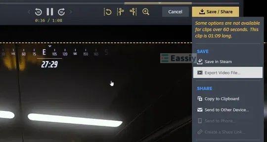 click Save | Record Gameplay on Windows PC