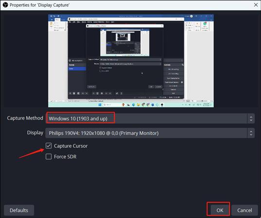 Display Capture | how to record netflix with obs
