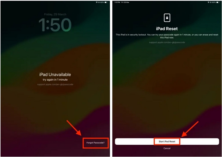 tap iPad Reset | Remove Apple ID from iPad