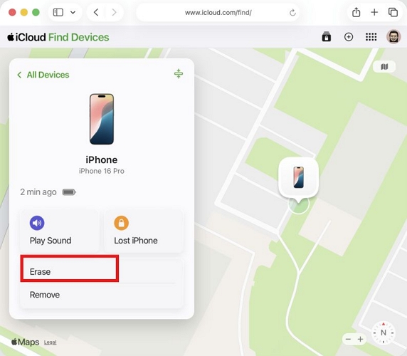 confirmation email | Remove Passcode from iPhone