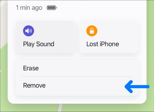 click Remove | Remove Passcode from iPhone