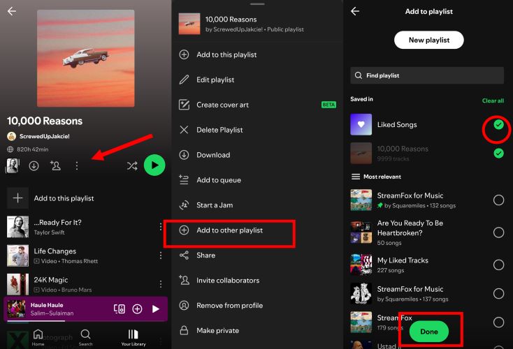 pick Liked Songs | Remove Spotify Playlist Limit