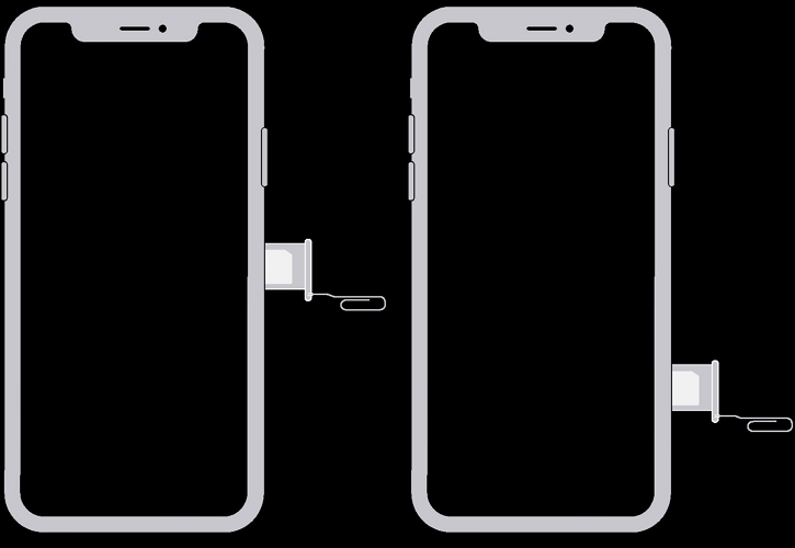 reinstall SIM | Reset Frozen iPhone