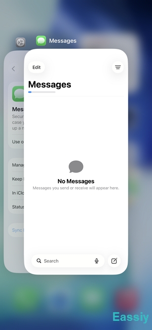 Restart the Messages App