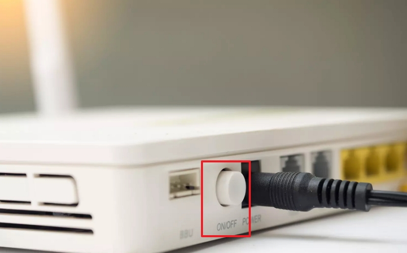Restart the router