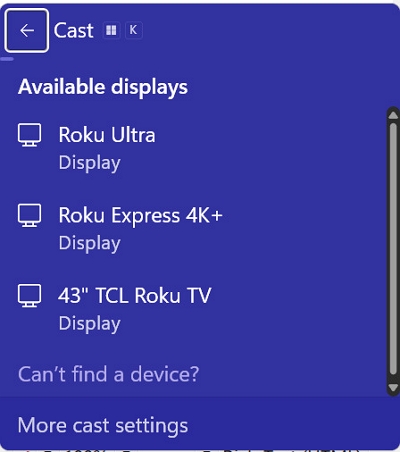 access the casting menu | how to sign out of Netflix on Roku
