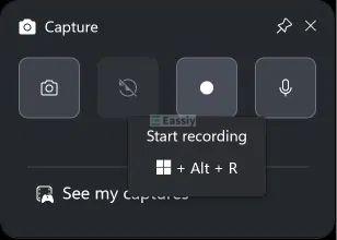 click Start Recording | Screen Record on Dell Laptop