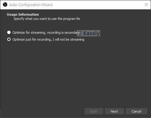 choose Optimize just for recording | Screen Record on Dell Laptop