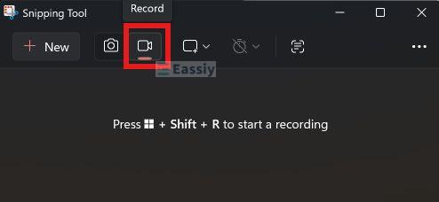 tap Start | Screen Record on Dell Laptop