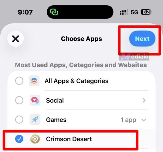 choose Next | Download Apps with Face ID