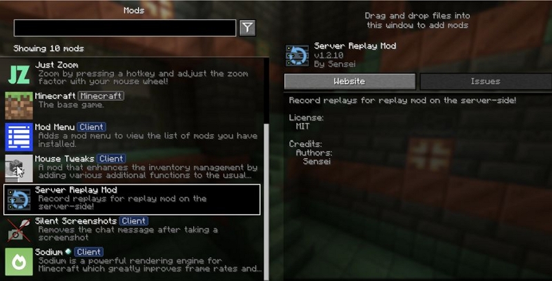 document server | Minecraft Recording Mods