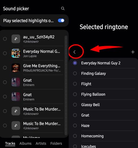 alarm settings | Set Spotify as Alarm
