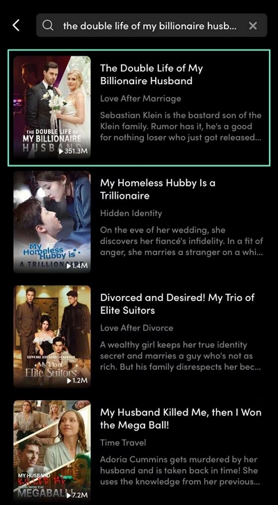 Stream on ReelShort | the double life of my billionaire husband watch online free