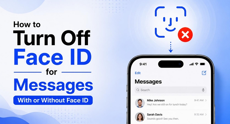 unlock Messages app | Turn Off Face ID for Messages