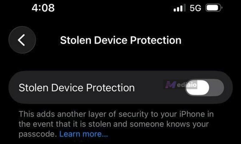 Stolen Device Protection off | Turn Off Face ID for Messages