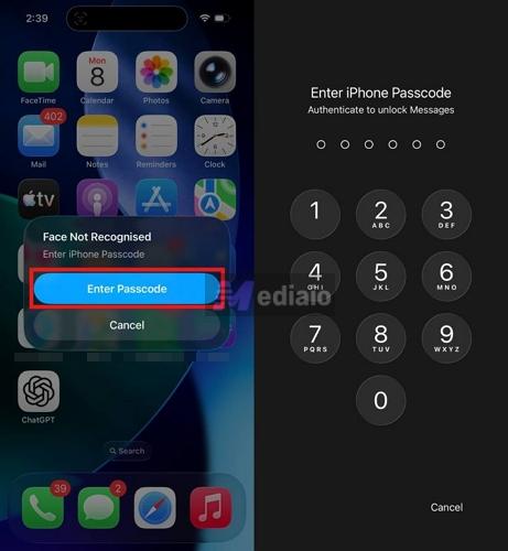 unlocked Messages | Turn Off Face ID for Messages