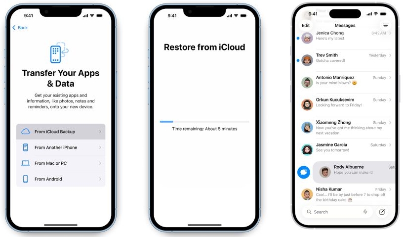 restore iPhone backup | Turn Off Face ID for Messages