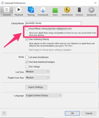 save changes | Turn off iCloud Music Library