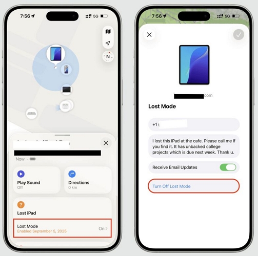 tap Turn Off Lost Mode | Turn Off Lost Mode on iPhone