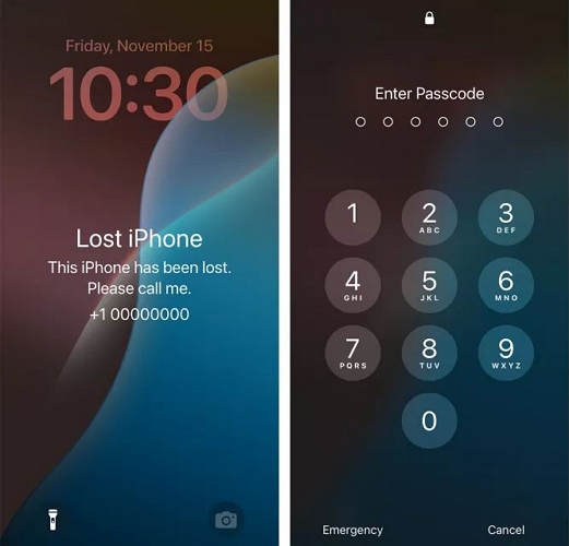 use device passcode | Turn Off Lost Mode on iPhone