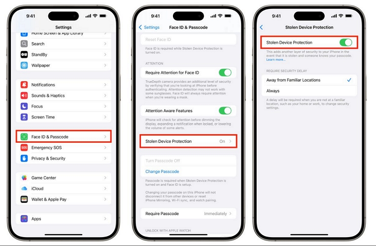 tap Face ID and Passcode | Turn Off Security Delay on iPhone Without Waiting