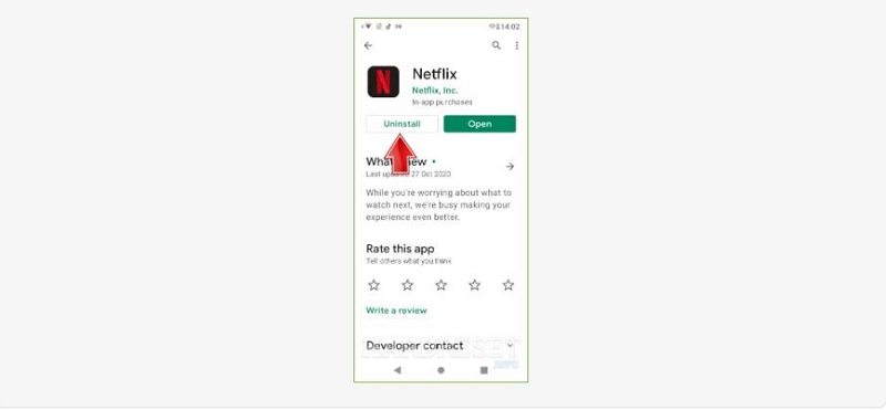 Uninstall | netflix not working