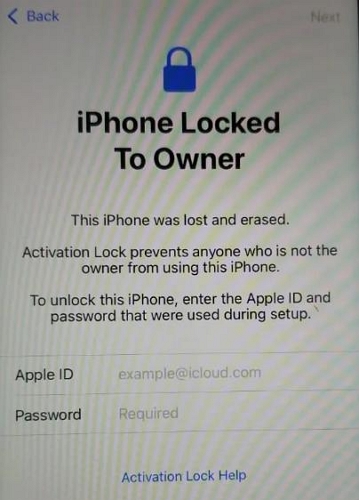 enter account password | Unlock an iPhone Locked with iCloud