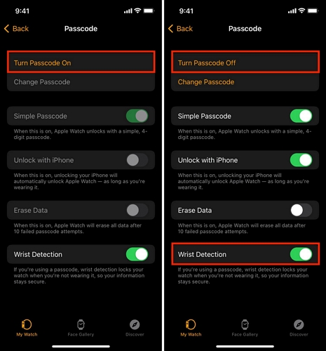 enabled Unlock with Apple Watch | Unlock iPhone Without Passcode or Face ID